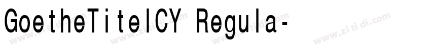 GoetheTitelCY Regula字体转换